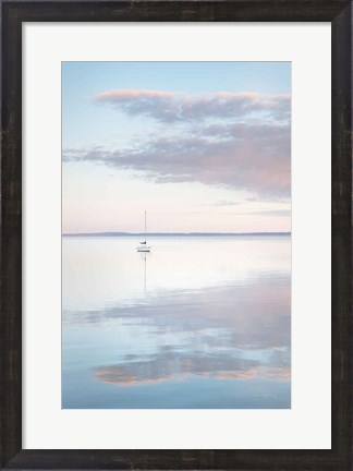 Framed Sailboat in Bellingham Bay II Print