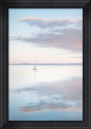 Framed Sailboat in Bellingham Bay II Print
