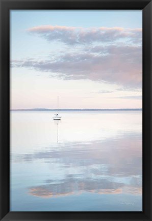 Framed Sailboat in Bellingham Bay II Print