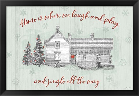 Framed Farmhouse Christmas I Print