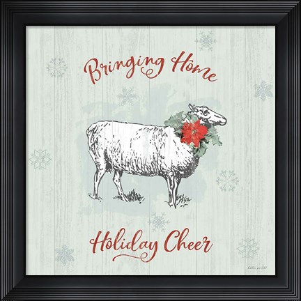 Framed Farmhouse Christmas II Print