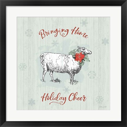 Framed Farmhouse Christmas II Print