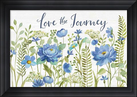 Framed Botanical Blue II Print
