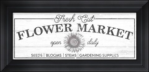 Framed Flower Market I Print