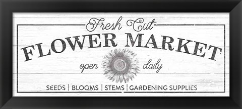 Framed Flower Market I Print