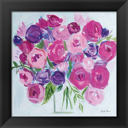 Framed Roses are Pink Print