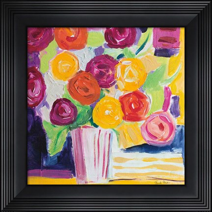 Framed Posies Print