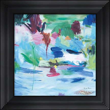 Framed Lake Abstract Print