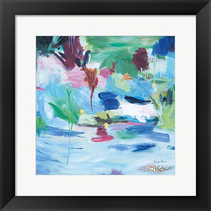 Framed Lake Abstract Print