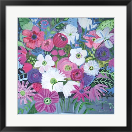 Framed Jungle of Florals Print