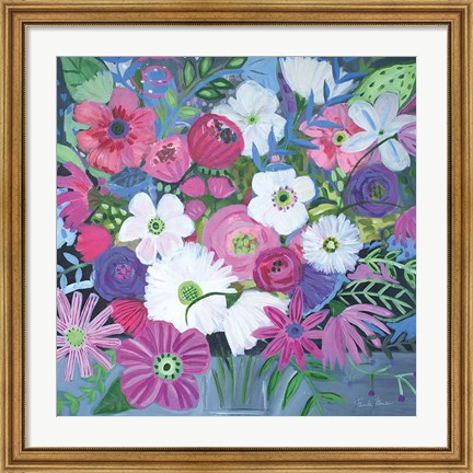 Framed Jungle of Florals Print