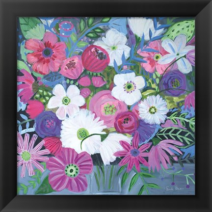 Framed Jungle of Florals Print