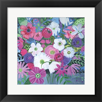 Framed Jungle of Florals Print