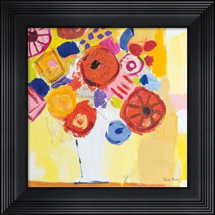 Framed Floral Collage Print