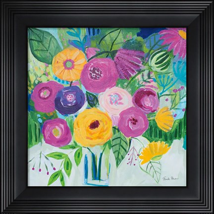 Framed Bold Florals Print