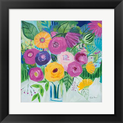 Framed Bold Florals Print