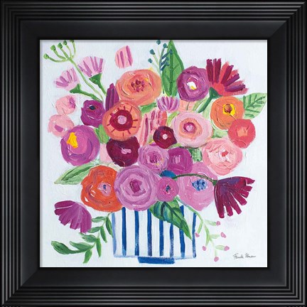 Framed Pink Blossoms II Print