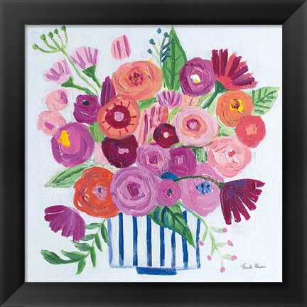 Framed Pink Blossoms II Print