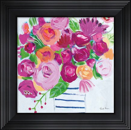 Framed Pink Blossoms I Print
