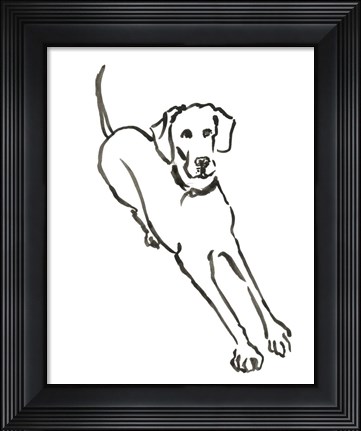 Framed Dog II Print