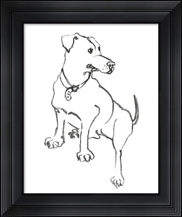 Framed Dog IV Print
