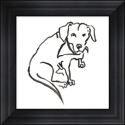Framed Dog VII Print
