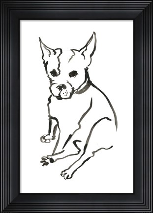 Framed Dog VIII Print