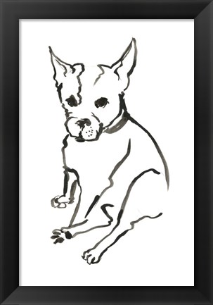 Framed Dog VIII Print