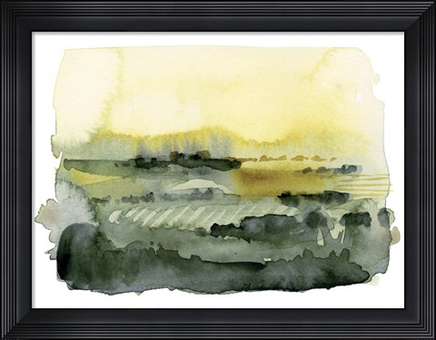 Framed Blotted Landscape II Print