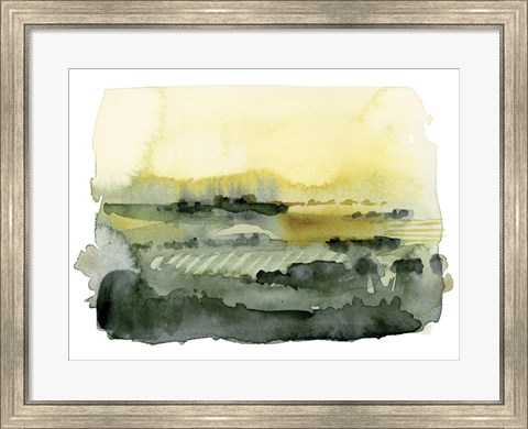 Framed Blotted Landscape II Print