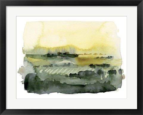 Framed Blotted Landscape II Print