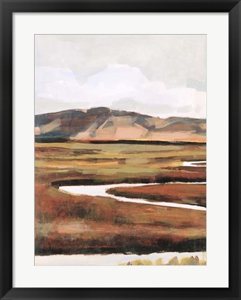 Framed Mountain Field I Print