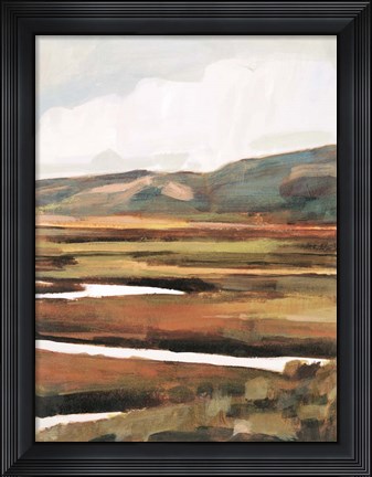 Framed Mountain Field II Print