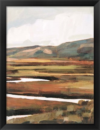 Framed Mountain Field II Print