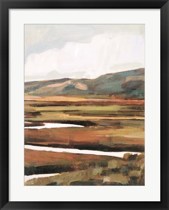 Framed Mountain Field II Print