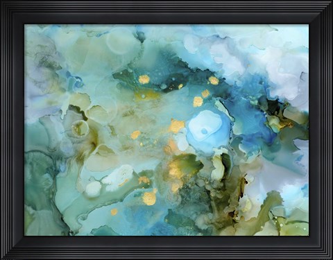 Framed Aqua Brume II Print