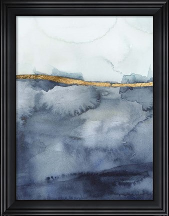 Framed Coastal Horizon I Print