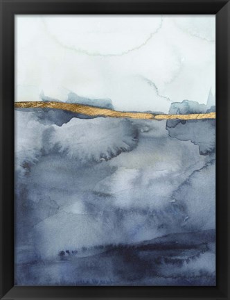 Framed Coastal Horizon I Print