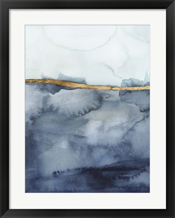 Framed Coastal Horizon I Print