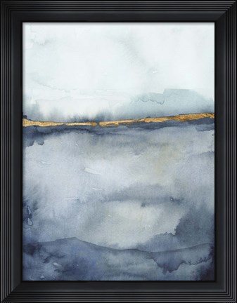Framed Coastal Horizon II Print