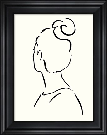 Framed Minimal Profile I Print