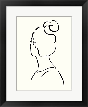 Framed Minimal Profile I Print