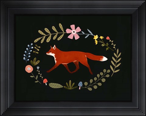 Framed Critters &amp; Foliage I Print