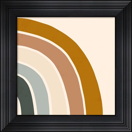 Framed Retro Rainbow II Print