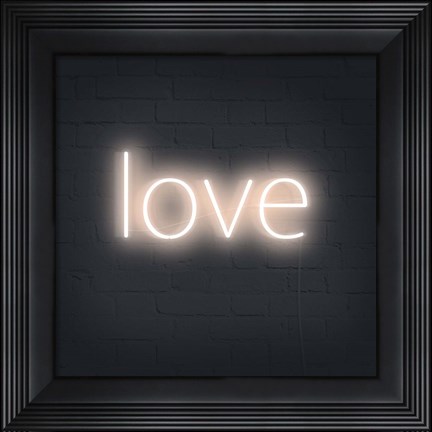Framed Neon Inspo IV Print