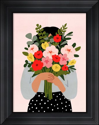 Framed Darling Valentine II Print