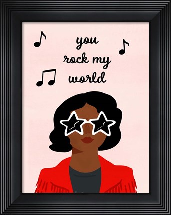Framed Darling Valentine III Print