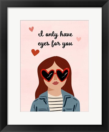 Framed Darling Valentine IV Print