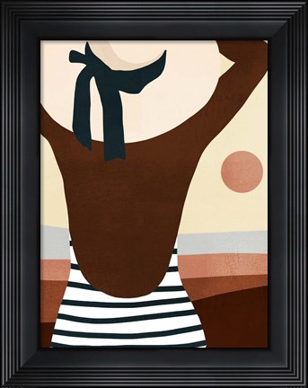 Framed Sunseeker Bathers I Print