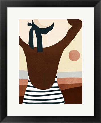 Framed Sunseeker Bathers I Print